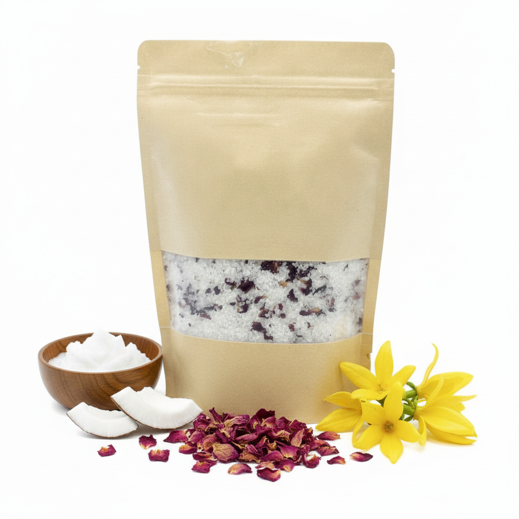 Badesalt med Ylang Ylang og kokos 500g