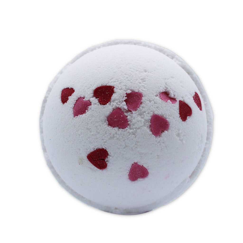 Kæmpe Love Hearts badebombe med vilde blomster 180g