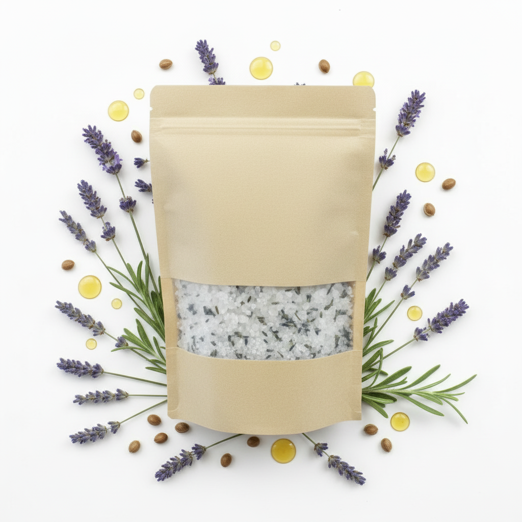 Badesalt med lavendel og jojoba 500g