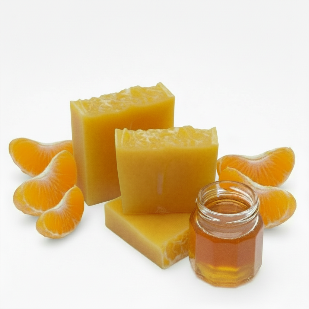 Håndlavet sæbe mandarin & honning 100g