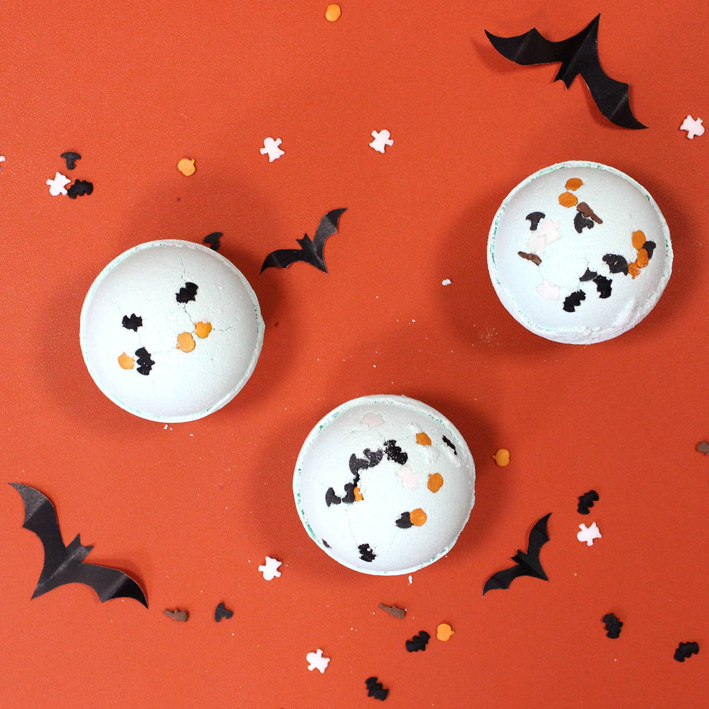Kæmpe Halloween badebombe med kokos & lime 180g