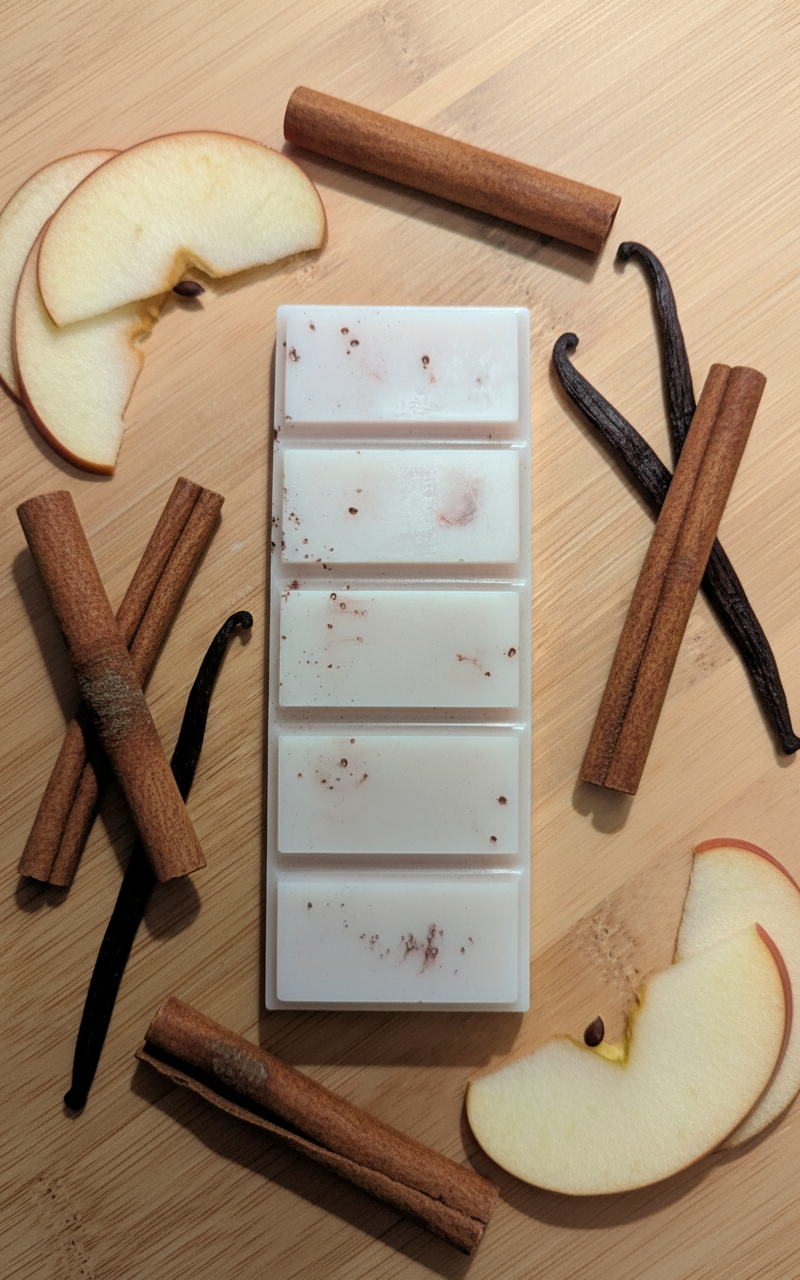 Vanilje, æble og kanel duftvoks snapbar
